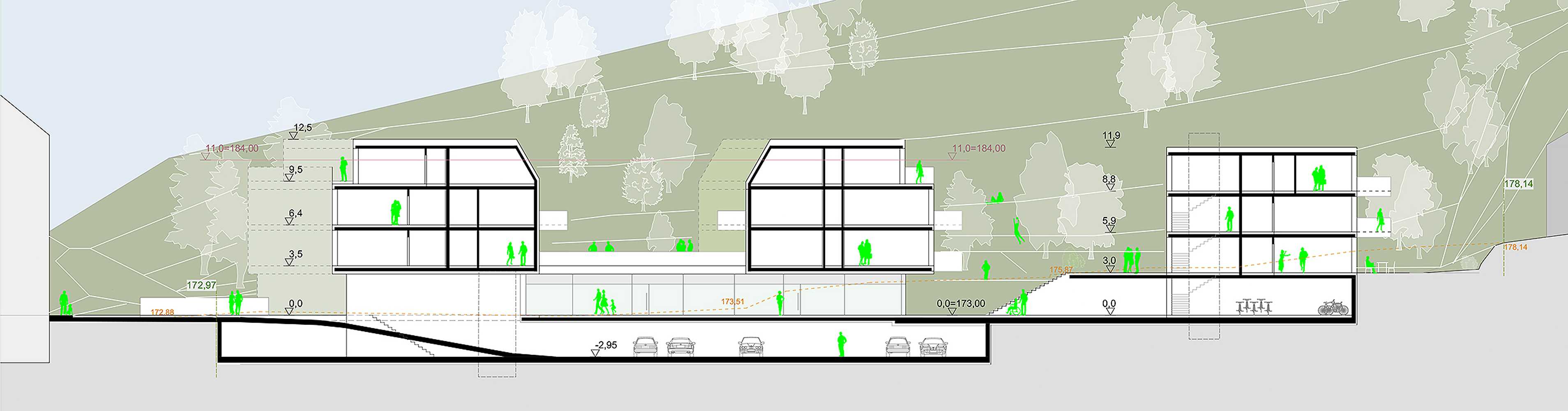 Green-zendorf – Baukörper