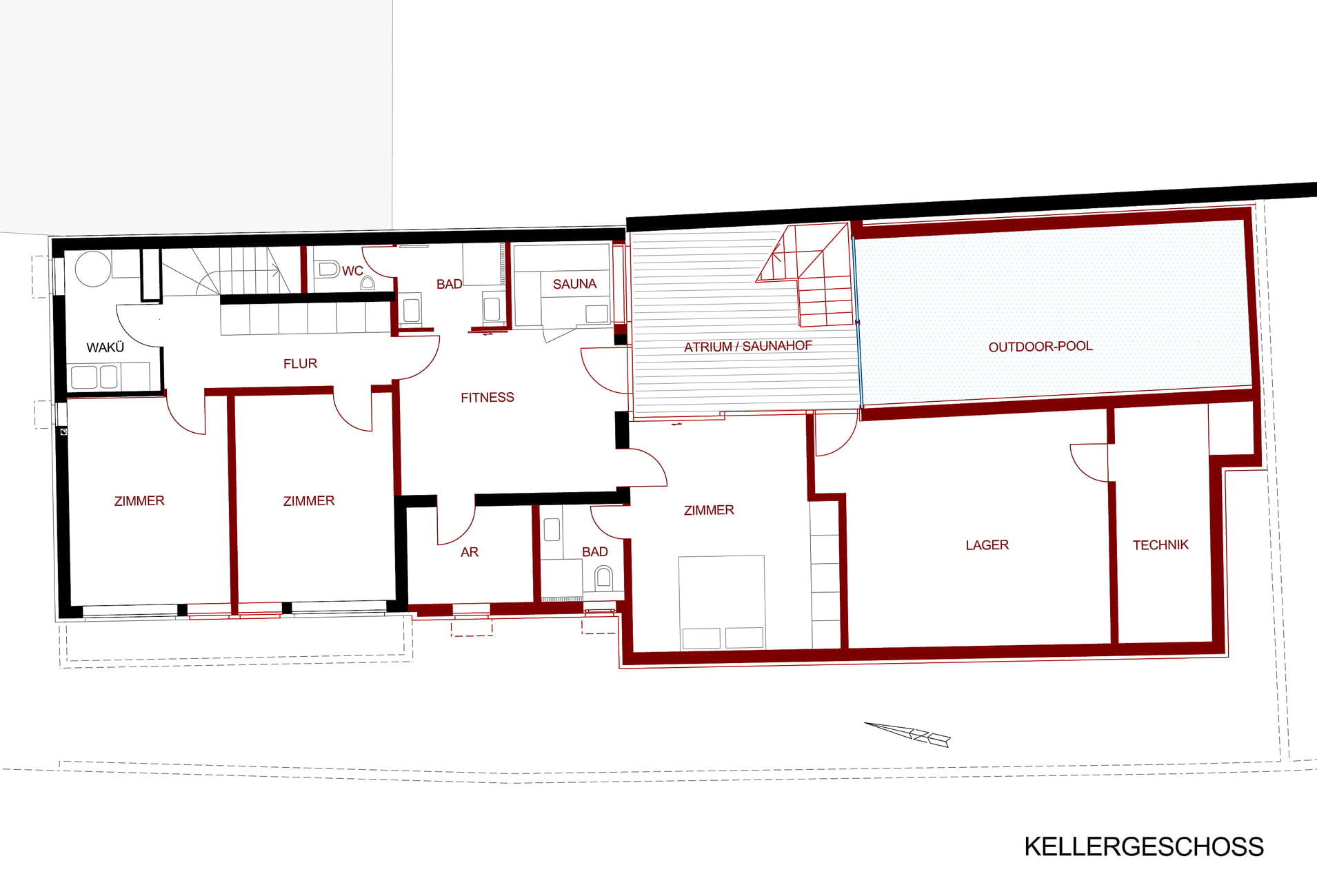 Einfamilienhaus Erweiterung – Gästewohnung